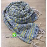 ผ้าพันคอผ้าฝ้าย/ผ้าคลุมไหล่ งานผ้าฝ้ายทอมือ เนื้อนุ่ม