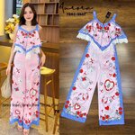 Setเสื้อลวดลายริ้ว สีสันเรียบหรูสดใส ทรงOver.size ทรงปล่อยๆ สินค้าคุณภาพ (พร้อมส่ง)