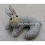 กระต่ายน้อย เข็มกลัด งานผ้าฝ้าย