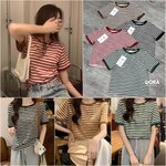 เสื้อยืดแขนสั้น เนื้อผ้ายืดนิ่มเด้ง ดีมาก น่ารักมาก ใส่สบาย : สินค้าคุณภาพ (พร้อมส่ง)