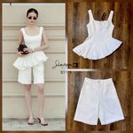 เซ็ตติดแกรมที่ต้องมีติดตู้นะจ๊ะ ตัวเสื้อชายตัดต่อระบายดูเก๋มาก กางเกงทรงฮิตติดเทรนด์สุด ใช้ผ้าอย่างดีในการตัดเย็บค่ะ บุซับ ใส่สบาย : สินค้าคุณภาพ (พร้อมส่ง)