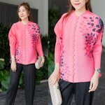 เสื้ออัดพลีทเนื้อดี งาน AA Premium แบบงานแบรนด์ สไตล์มาดาม สวย เรียบหรู ใส่สบาย : สินค้าคุณภาพ (พร้อมส่ง)