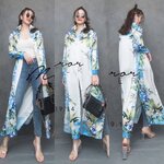 เดรสเชิ้ตสกรีนลายดอกแขนยาว ปลายแขนตัดต่อสีพื้น กระดุมทองผ่ากลางตลอดลำตัว ทรง Basic ลายดอกดูลุคแพง หรู เนื้อผ้าพริ้ว ใส่สบาย : สินค้าคุณภาพ (พร้อมส่ง)