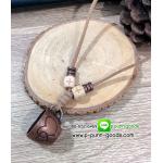 สร้อยหนังนิ่ม แก้วกาแฟวินเทจ ลายหัวใจคู่