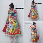 เดรสผ้าไหมอินเดีย พิมพ์ลายงยสวยคมชัด ทรงAชายบาน งานมีซิปหลังสวมใส่ง่าย มีซับในทั้งตัว(เย็บติด) ใส่สบาย สินค้าคุณภาพ (พร้อมส่ง)