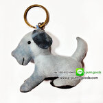 สุนัขน้อย พวงกุญแจผ้า งานผ้าทำมือ