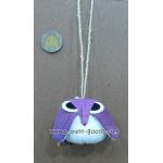 นกฮูก เกาะกิ่งไม้ ที่แขวนประตู งานผ้าฝ้าย