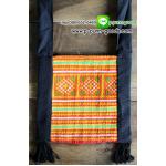 กระเป๋าย่าม ผ้าปักชาวเขา (ใบเล็ก) - size S