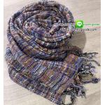 ผ้าพันคอผ้าฝ้าย/ผ้าคลุมไหล่ งานผ้าฝ้ายทอมือ เนื้อนุ่ม