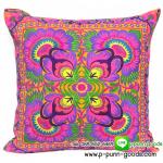 ปลอกหมอนอิงผ้าม้งจีน 16x16 นิ้ว (40 ซม.)