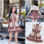 Dress เดรสแขนกุดสุดน่ารัก งานปัก ใส่สบาย สินค้าคุณภาพ (พร้อมส่ง)