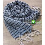 ผ้าพันคอผ้าฝ้าย/ผ้าคลุมไหล่ งานผ้าฝ้ายทอมือ เนื้อนุ่ม