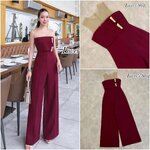 จั้มสูทกางเกงขายาว ลุคสวยหรู แอบเซ็กซี่นิดๆ เปรี้ยวหน่อยๆ ลงตัวสุดๆค้า ใส่สบาย : สินค้าคุณภาพ (พร้อมส่ง)