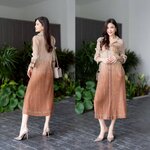 เดรสคลุมเข่า ทรงคอปก แขนสั้น แพทเทิร์นอัดพลีทเข้าเคิร์ฟ ทรงสวย Premium 👍🏻 พิมพ์ลายยีนส์ ทั้งตัว ดีเทลแน่นๆ ใส่สบาย : สินค้าคุณภาพ (พร้อมส่ง)