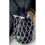 กระเป๋าเป้ผ้าฝ้าย เมคราเม่เชือกคอตต้อน