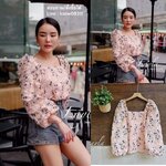เสื้อปักลายดอกเดซี่แบบจุกๆ ทรงน่ารักคอเหลี่ยมแขนยาวพอง ผ้าดีใส่แล้วขึ้นทรงสวย งานมีซับในตัวนะคะ ใส่สบาย : สินค้าคุณภาพ (พร้อมส่ง)