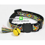 ปลอกคอแมวลายชนเผ่า ปลอกคอแมวตัวล๊อคนิรภัย