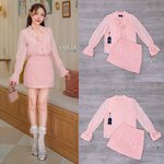 ชุดเซ็ต 2 ชิ้น มินิเดรส+เดรสแขนยาวลูกไม้รีดเพชร วิบวับ เล่นแสงสุดๆ เนื้อผ้ามีความยืดหยุ่นพร้อมเดรสสายเดี่ยว สายปรับความยาวได้ ซิปด้านหลัง มีฟองน้ำเสริมทรง ซับในทั้งชุด ใส่สบาย : สินค้าคุณภาพ (พร้อมส่ง)