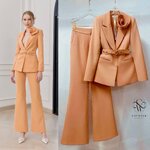 Set BLAZERปกดอกไม้+เข็มขัด+กางเกงทรงสวย รุ่นนี้จัดมาให้สุดคุ้มจริงๆ เนื้อผ้าเกรดเอ ใส่สบาย : สินค้าคุณภาพ (พร้อมส่ง)