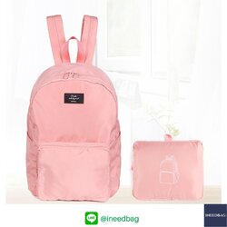 DINIWELL กระเป๋าเป้พับได้ กระเป๋าพับได้ กันน้ำ น้ำหนักเบา ใช้ได้ทุกโอกาส มี 4 สีให้เลือก (DINIWELL Foldable Travel Backpack Unisex Lightweight Portable School Backpack Laptop Bag Casual Water Resistant)