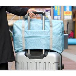 DINIWELL กระเป๋าเดินทางพับเก็บได้ อเนกประสงค์ เพื่อการเดินทาง ท่องเที่ยว ปรับสายสะพายได้ เสียบที่จับของกระเป๋าเดินทางได้ น้ำหนักเบา มีซิปรูดตอนพับเก็บ