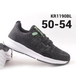 รองเท้าผ้าใบผู้ชายไซส์ใหญ่ 50-54 ผ้าใบแฟชั่นไซส์ใหญ่ สีเทาดำ ระบายอากาศได้ดี น้ำหนักเบา KR1190