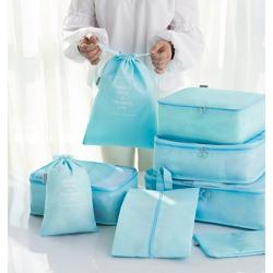 Travel Season กระเป๋าจัดระเบียบเดินทาง 8 ชิ้น สุดคุ้ม จัดกระเป๋าเดินทาง ท่องเที่ยว ใส่เสื้อผ้า ชุดชั้นใน รองเท้า พกพาสะดวก มีให้เลือกถึง 11 ลายสวยงาม