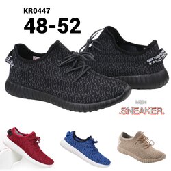 รองเท้าผ้าใบผู้ชายไซส์ใหญ่ 48-54 รองเท้าผ้าใบ แบบระบายอากาศ KR0447