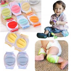 สนับเข่าเด็กเล็ก หัดเดิน-หัดคลาน บุฟองน้ำกันกระแทกหัวเข่า Baby Knee Protection Pad