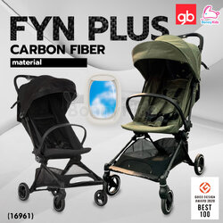 (16961) gb (จีบี) FYN Plus รถเข็นเด็ก ขึ้นเครื่องได้ โครงคาบอน แข็งแรงกว่าเดิม 5 เท่า ใช้ได้ตั้งแต่แรกเกิด 0+