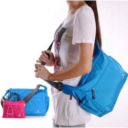 กระเป๋าสะพายพับเก็บได้ ผลิตจากไนล่อนกันน้ำคุณภาพดี พกพาสะดวก คุ้มค่า มีให้เลือก 7 สี