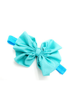 ผ้าคาดผมเด็กอ่อน แบบโบว์ใหญ่จีบรูด Classic Style