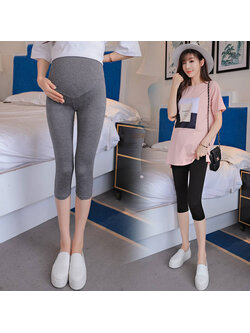 กางเกงเลคกิ้งคนท้อง กางเกงคนท้อง ขาสามส่วน เนื้อผ้านิ่มเด้ง ใส่สบาย