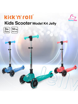 Glowy Star (โกลวี่สตาร์) Kick’n Roll Tricycle Scooter Model K4 Jelly สกู๊ตเตอร์สามล้อเด็ก คิกค์เอ็นโรลล์ รุ่น K4 Jelly