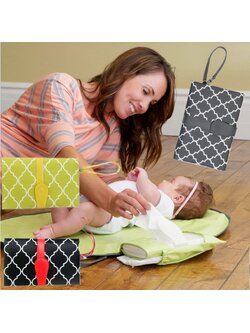 กระเป๋าเปลี่ยนผ้าอ้อมพกพา กระเป๋าคุณแม่ กระเป๋าทารก แผ่นรองเปลี่ยนผ้าอ้อมเด็ก พกพาสะดวก JJOVCE Changing Clutch Diaper Bag