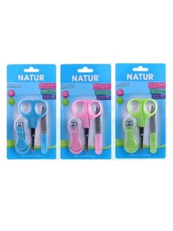 (1031) กรรไกรตัดเล็บเด็กอ่อน 3 ชิ้น natur