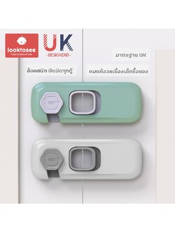 ตัวล็อคตู้ ที่ล็อคตู้ กันเด็กเปิดเอง สไตล์มินิมอล เด็กเปิดยาก..ผู้ใหญ่เปิดง่าย