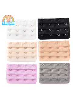 ตะขอเสื้อใน4แถว แผ่นต่อหลังเสื้อชั้นใน 4 ตะขอ สำหรับใส่ด้านหลังเสื้อใน เพิ่มขนาดรอบใต้อก