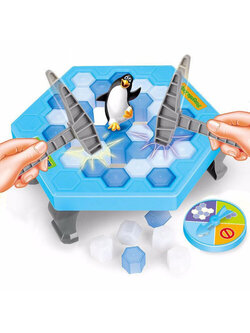 [กล่องใหญ่] ของเล่นทุบน้ำแข็ง ของเล่นเพนกวิน เกมทุบน้ำแข็ง ของเล่นทุบน้ำแข็ง Penguin Trap เกมแพนกวิน แพนกวินน้ำแข็ง 25 X 6 X 26 CM