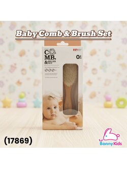 (17869) Fin Babies plus เซ็ตแปรงผมขนแพะพร้อมหวี Comb & Brush set