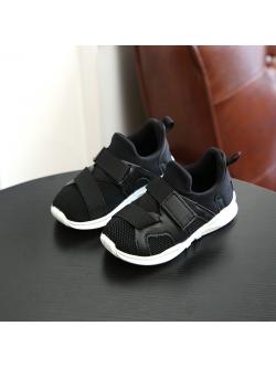 รองเท้าคัชชูเด็กสีดำ เทปหน้าไขว้เท่ห์ Size 26-35