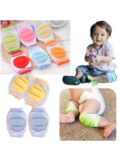 สนับเข่าเด็กเล็ก หัดเดิน-หัดคลาน บุฟองน้ำกันกระแทกหัวเข่า Baby Knee Protection Pad