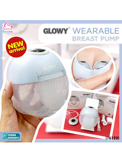 (16123) GLOWY (โกลวี่) Wearable Breast Pump เครื่องปั๊มนมไร้สาย ปั๊มนมแบบแฮนด์ฟรี