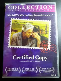 (DVD) Certified Copy (2010) เล่ห์ รัก ลวง (บรรยายไทย)