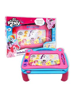 กระดานวาดรูปเด็กมีขาตั้ง โต๊ะวาดรูปเด็ก กระดาษเขียนลบ ลิขสิทธิ์แท้ My Little Pony