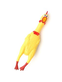 ไก่ยางของเล่น ไก่โอ๊ก ของเล่นคลายเครียด บีบตัวมีเสียง ขนาดสูง 1 ฟุต