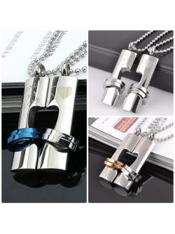 สร้อยคู่ สร้อยคอคู่ สร้อยคู่รัก Only My Love มีสีเงิน, ทอง, ฟ้า (เก็บเงินปลายทางได้)