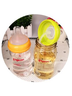 หลอดขวดนม สายต่อจุกนม (คอกว้าง) แปลงเป็น ขวดนมมีสายดูด/จุกนมหลอดดูด/จุกนมหัดดูด หลอดดูดสะดวก ไม่ต้องยกก้น กันสำลัก สำหรับขวดนมพีเจ้นคอกว้าง