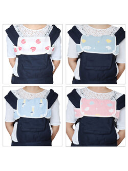 ผ้าซับน้ำลาย ผ้ากันเปื้อนสำหรับหุ้มเป้อุ้มเด็ก กันน้ำลาย-กันแทะ NanaBaby Teething Pads