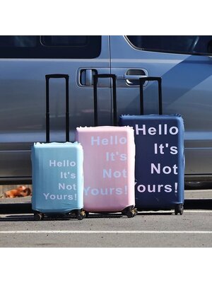 (ผ้ายืด มีลาย ขนาด S) ผ้าคลุมกระเป๋าเดินทาง ขนาด 18 - 22 นิ้ว ผ้ายืดกันน้ำ ก้นกระดุม กันรอยขีดข่วน มี 4 สีให้เลือก